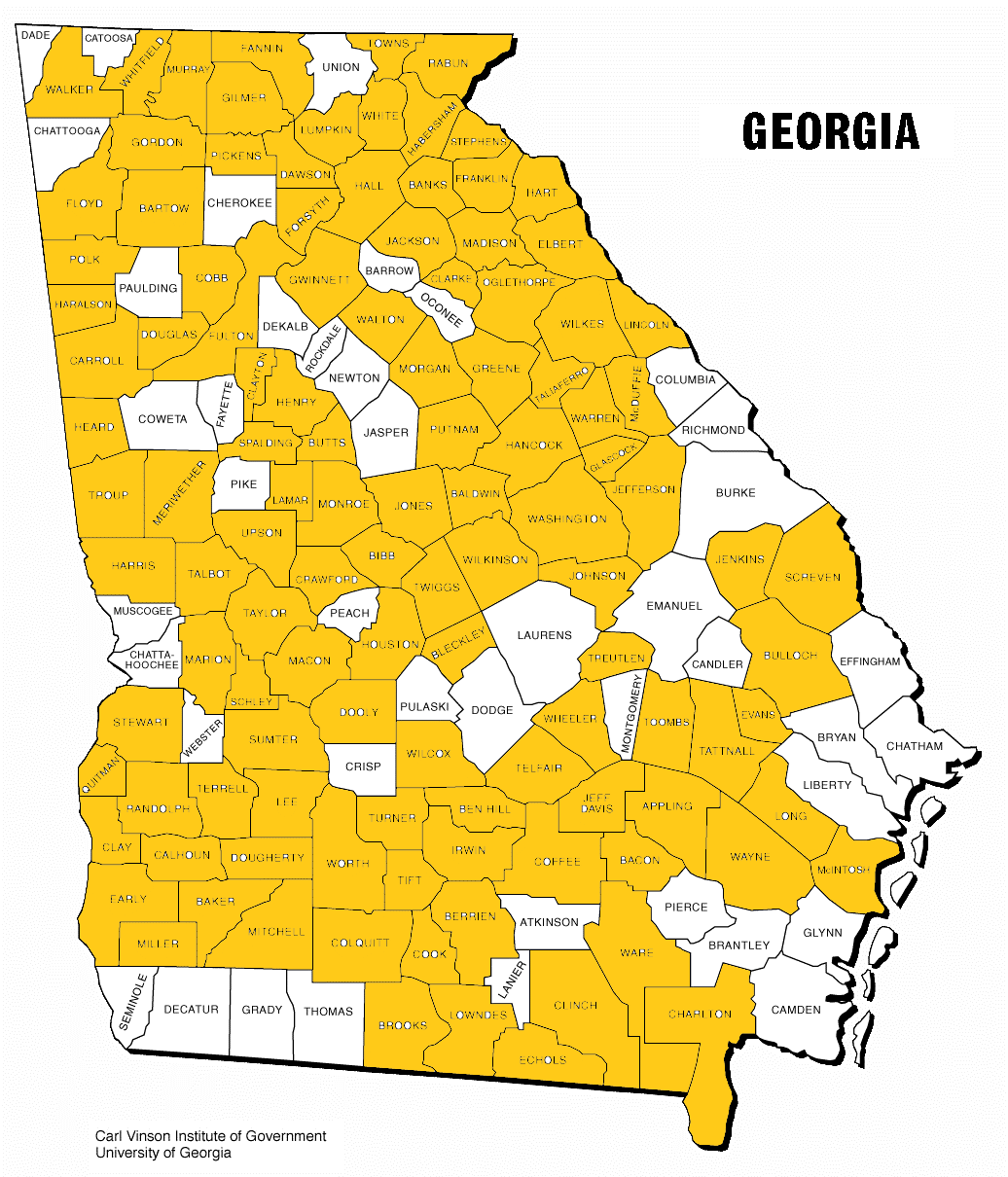 How many of Georgia's counties are named after slave owners? | Of ...